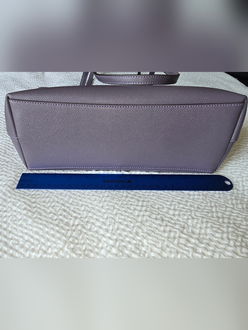 COACH 4454 Zip Top City Tote Dusty Purple Crossgrain Leather Shoulder Bag NWT - Picture 9 of 15